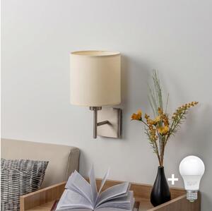 BRILAGI - LED Nástěnné svítidlo NUBILA 1xE27/60W/230V matný chrom/krémová