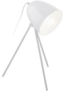 Eglo 92889 DON DIEGO - Stolní lampa na trojnožce (Bílá stolní lampa na kovové trojnožce)