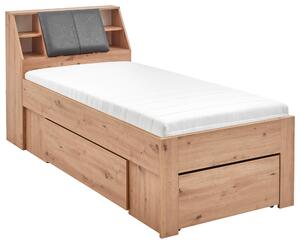 POSTEL S ÚLOŽNÝM PROSTOREM, 90/200 cm, dub artisan Carryhome, Online Only