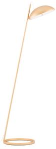 Zlatá kovová stojací LED lampa Nova Luce Flute 153 cm