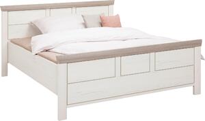 POSTEL, 140/200 cm šedá, bílá Hom`in - Jednolůžkové postele