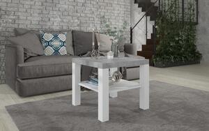Malý stolek do obýváku Janet Barva: Bílá / Beton