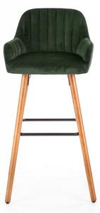 Barová židle H-93 (tmavě zelená)