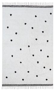 Dětský koberec LAZA Krémově bílá 140 x 200 cm Bavlna