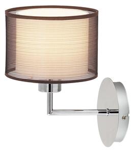 Rabalux 2628 ANASTASIA - Moderní nástěnná lampička, stínidlo textilní (Moderní svítidlo na zeď se stínidlem z tkaniny, bez vypínače)