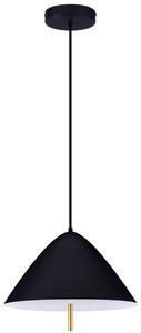 Černé kovové závěsné LED světlo Nova Luce Oros 40 cm