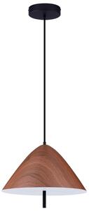 Hnědé kovové závěsné LED světlo Nova Luce Oros 40 cm