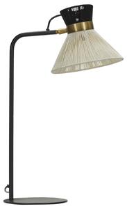 House Doctor Černá kovová stolní lampa Cord