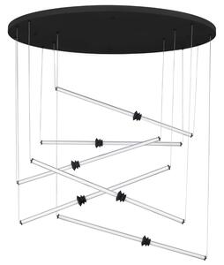 Černé závěsné LED světlo Nova Luce Atmosfera 150 cm