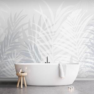 Fototapety Trendy tropické listy světle modré, Fototapety příroda, w02026v3 : uwalls.cz