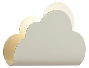 Dětská nástěnná lampa béžový mrak se sluncem - Cloudy