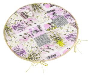BELLATEX Sedák Adéla kulatý hladký Šedá průměr 40 cm
