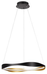 -25 % Dny MOMENTI– Černo-zlaté kovové závěsné LED světlo Nova Luce Dobi 60 cm