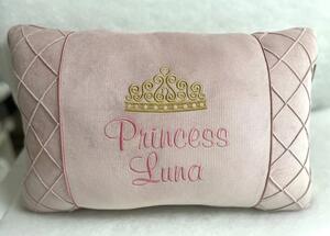 Ozdobný polštářek - princezna se jménem dítěte