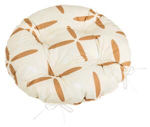BELLATEX Sedák Adéla prošívaný kulatý Hnědá průměr 40 cm