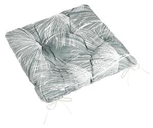 BELLATEX Sedák Adéla prošívaný Šedá,Bílá 40x40 cm