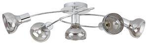 Rabalux 5561 HOLLY 1 - Moderní stropní svítidlo s kouřovými skly, 68cm šířka (Moderní stropní lustr se zakroucenými rameny)
