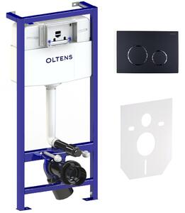 Sada podomítkový WC modul Oltens Triberg 50001000, splachovací tlačítko Oltens Lule 57102300, 49301000