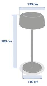 Hesperide - LED Solární stolní lampa BOLTY LED/3,7V 2600 mAh IP65 antracit