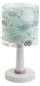 Dalber 41411H CLOUDS green - Dětská stolní lampička s mráčky + Dárek LED žárovka (Stolní lampička pro děti s motivem mraků)