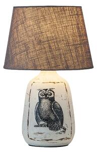 Rabalux 4373 DORA - Moderní stolní lampa s keramickým podstavcem (Stolní lampa s textilním stínidlem a karemikou)
