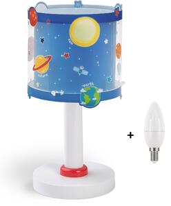 Dalber 41341 PLANETS - Dětská stolní lampička s planetami + Dárek LED žárovka (Stolní lampička pro děti s motivem planet)