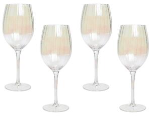 Sada 4 sklenic na víno MORGANITE 530 ml Průhledná