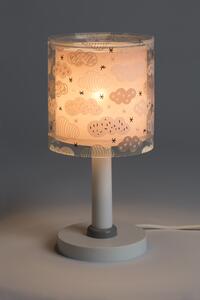 Dalber 41411S CLOUDS PINK - Dětská stolní lampička s mráčky + Dárek LED žárovka (Stolní lampička pro děti s motivem mraků)