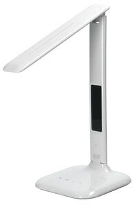 Solight WO43 - Stolní stmívatelná lampička s displejem bílém lesku (Moderní LED lampa na pracovní stůl, změna barvy světla 3000 - 6000K)