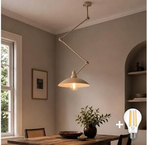 Brilagi - LED Nastavitelný lustr na tyči IRONBEAM 1xE27/60W/230V béžová