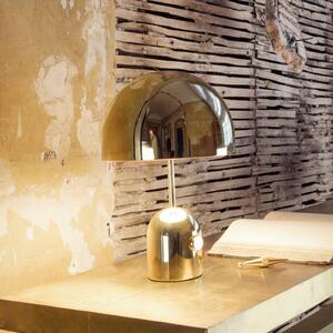 Tom Dixon LED stolní lampa Bell, zlatá, 43 cm, stmívatelná, stmívatelný, Mosaz / zlato, Obývací pokoj / jídelna, kov, Design