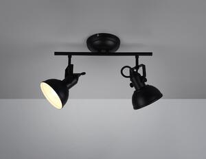 Trio Leuchten R80152032 GINA bl - Stropní bodová lampa v černé barvě (Naklápěcí stropní nebo nástěnné svítidlo v lehkém retro stylu)