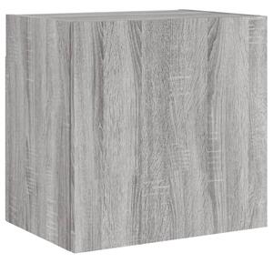 Nástěnná TV skříňka šedá sonoma 40,5x30x40 cm kompozitní dřevo
