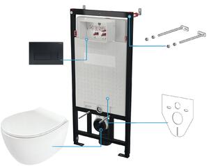 Deante Silia wc souprava s mísou, sedátkem a tlačítkem CDLN6ZPW