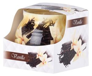Sklo Dekor 80 x 72 mm Vanilla vonná svíčka