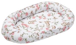 NEW BABY Multifunkční hnízdečko pro miminko Růžová Zahrada Bavlna/Polyester/Antialergické vlákno 88x50 cm