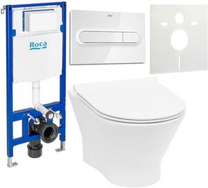 Sada WC mísa se sedátkem s pomalým sklápěním Roca Nexo A34H64L000, podomítkový WC modul Roca Duplo One A890070020, A890195000, A890063000