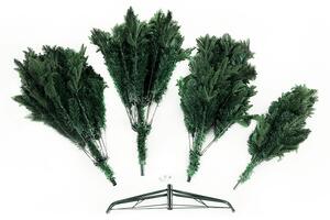 Vánoční stromek 3D, zelená, 220cm, CHRISTMAS TYP 3