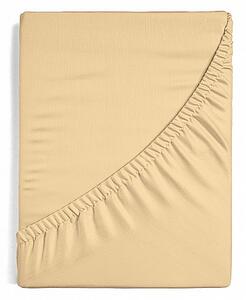 Prostěradlo Pískové PREMIUM Bavlněný mikroplyš 90-100 x 200-220/30