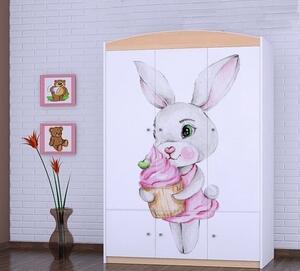 Skříň SZ10 - králíček Barva: bílá