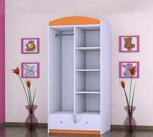 Šatní skříň SZ08 - králíček Barva: bílá