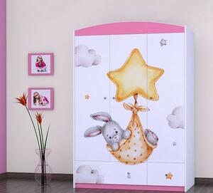 Skříň SZ11 - králíček s hvězdou Barva: bílá