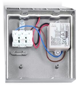 Brilagi - LED Venkovní nástěnné svítidlo RIANO LED/8W/230V stříbrná IP65