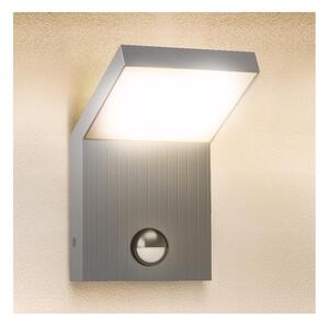 BRILAGI - LED Venkovní nástěnné svítidlo se senzorem RIANO LED/8W/230V stříbrná
