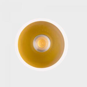 KOHL-Lighting NOON zapuštěné svítidlo s rámečkem pr.93 mm bílá-zlatá 38° 10 W CRI >80 2700K Non-Dimm