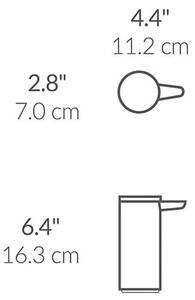 Bezdotykový ocelový dávkovač mýdla v matně stříbrné barvě 266 ml – simplehuman