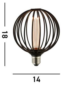 Searchlight 26004BK - LED Dekorační žárovka GLOBE E27/4,5W/230V 2700K