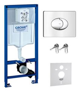Sada podomítkový WC modul Grohe Rapid SL 38539001, splachovací tlačítko Grohe Skate 38506000