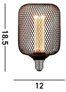 Searchlight 26002BK - LED Dekorační žárovka WIRE MESH E27/4,5W/230V 2700K