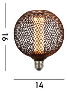 Searchlight 26003BK - LED Dekorační žárovka WIRE MESH E27/4,5W/230V 2700K